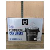 320 Commercial Can Liners, 33 Gallon