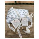 Over & Back Place Mats with Leaf Design