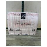 Pack of XL Disposable Underpads, 25-Count