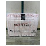 Pack of 25 XL Disposable Underpads