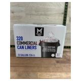 320 Commercial Trash Can Liners, 33 Gallon
