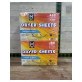 Twin Pack Fresh Scent Dryer Sheets, 480 Sheets