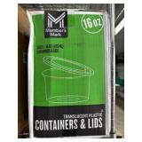 240 Translucent Plastic Containers with Lids