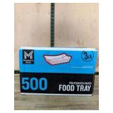 500 Polycoated Paper Food Trays