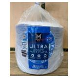 Pack of 204 Ultra Dinner Paper Plates