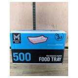 500 Polycoated Paper Food Trays