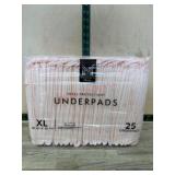 Package of XL Absorbent Underpads, 25-Count