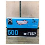 500 Polycoated Paper Food Trays