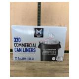 320 Commercial Garbage Can Liners, 33 Gallon