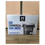 320 Commercial Can Liners, 33 Gallon