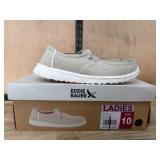 Eddie Bauer Taupe Lace-Up Loafers, Size 10