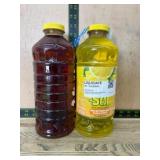 Two Plastic Bottles of Liquid Cleaners