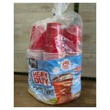 Pack of 240 Heavy Duty Red Plastic Cups