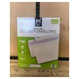 Peel & Seal Security Envelopes, #10, 500 Count