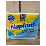 Pack of Disposable Napkins, 1200 Count