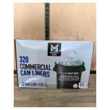 320 Commercial Trash Can Liners, 33 Gallon
