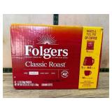 Folgers Classic Roast Coffee Packets, 42 Count