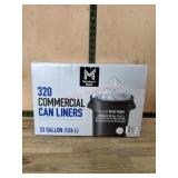 320 Commercial Trash Can Liners, 33 Gallon