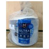 Pack of 204 Ultra Dinner Paper Plates