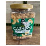 Whole Cashews With Sea Salt in Plastic Jar