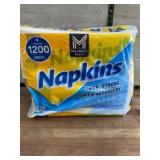 Pack of White Paper Napkins, 1200 Count