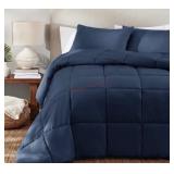 King-Size Navy Down Alternative Comforter Set