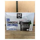 320 Commercial 33-Gallon Trash Can Liners