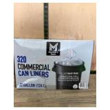 320 Commercial Trash Can Liners, 33 Gallon