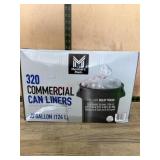 320 Commercial Trash Can Liners, 33 Gallon