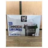 320 Commercial Trash Can Liners, 33 Gallon