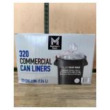 33-Gallon Commercial Trash Can Liners, 320-Count