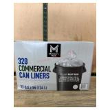 320 Commercial Can Liners, 33 Gallon
