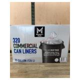 320-Pack Commercial Can Liners, 33 Gallon
