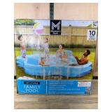 Inflatable Family Pool, 10 Ft. Long