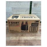 1,000 Black T-Shirt Carry-Out Bags