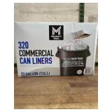 320 Commercial Can Liners, 33 Gallon