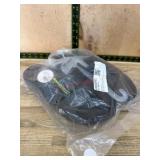Unisex Black Shoes, Size M14/W16 USA