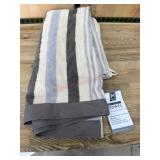 Striped Bath Towel with Neutral Tones