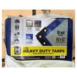 2 Heavy-Duty Tarps with Reinforced Corners