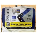 2-Pack Heavy Duty Blue Tarps, 16