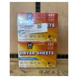 Fresh Scent Dryer Sheets, 480-Count Twin Pack