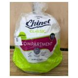 Chinet Classic 3-Compartment Plates, 165-Pack