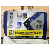 2-Pack Heavy-Duty Tarps with Reinforced Corners