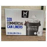 320 Commercial 33-Gallon Trash Liners