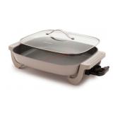 Electric Skillet With Glass Lid