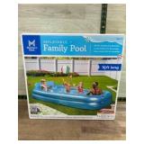Inflatable Family Pool, 10 Ft Long