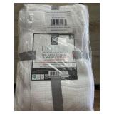 White Spa Bath and Wash Cloth Set, 6 Pieces