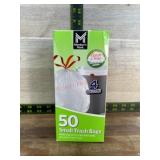 50-Pack Small 4-Gallon Trash Bags