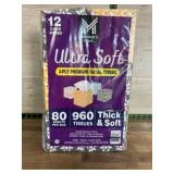 Pack of 12 Ultra Soft 3-Ply Facial Tissue Boxes