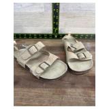 Childrenï¿½s Double-Strap Sandals in Beige